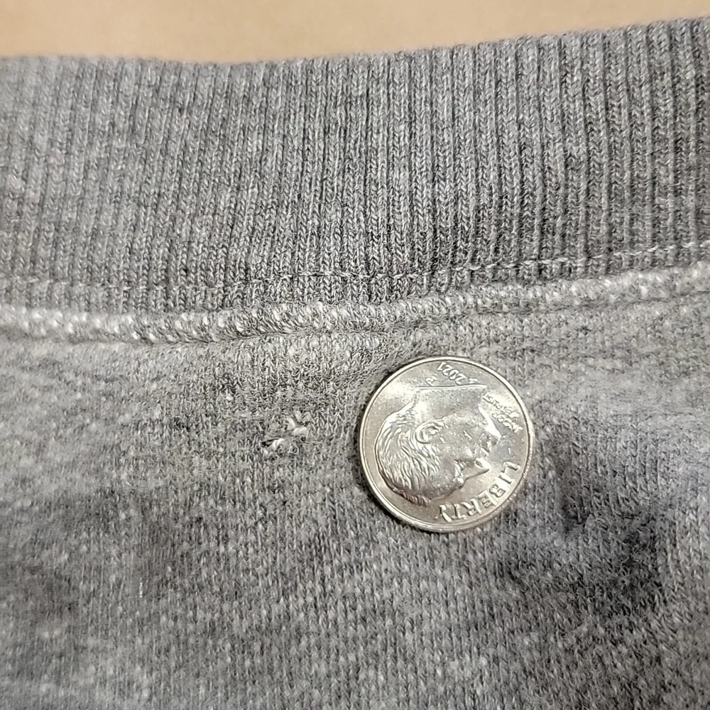 Mile(s) by Madewell, Size M, Oversized Gray Ruffle Sweatshirt.